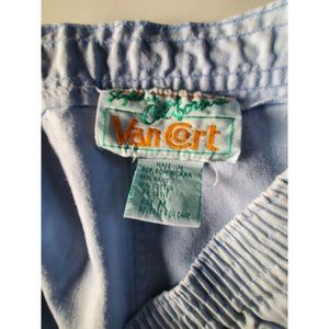 Vintage VanCort Women’s Cotton-Blend Light Blue Shorts